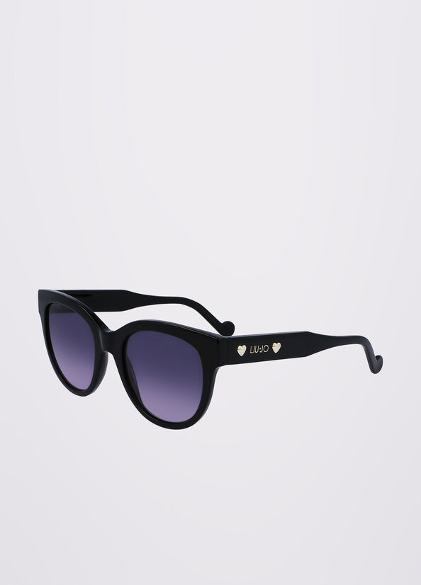 Liu Jo Acetate Zonnebril Dames Zwart | USJ-509268