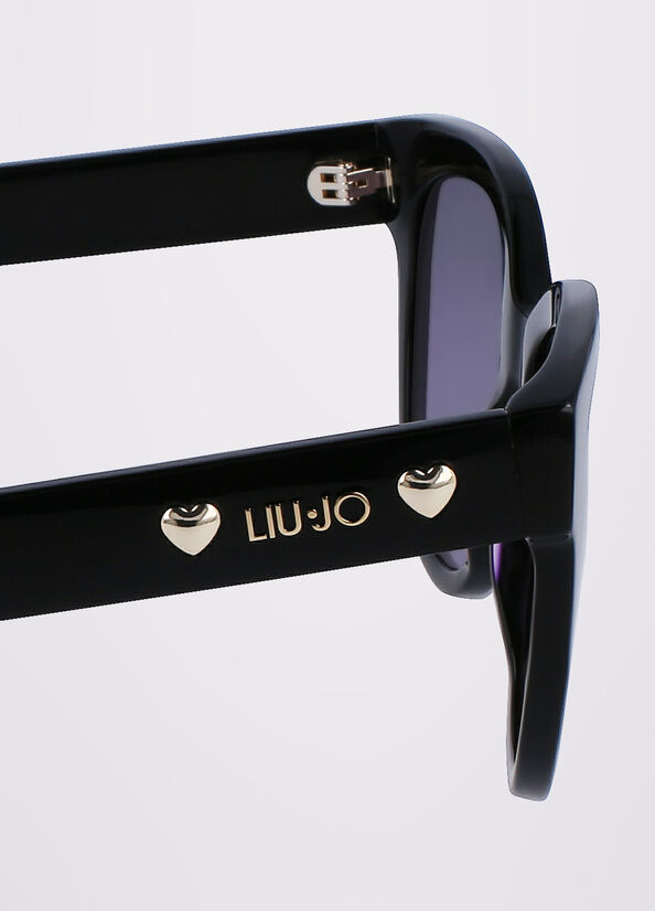 Liu Jo Acetate Zonnebril Dames Zwart | USJ-509268