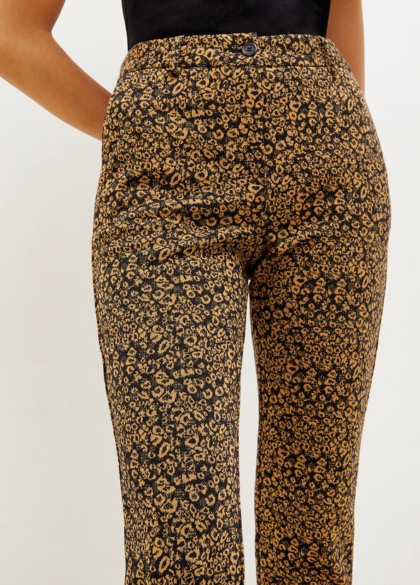 Liu Jo Animal Print Chinos Broek Dames Metal | EIJ-942385