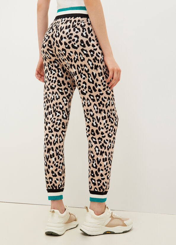 Liu Jo Animal-Print Jogging Broek Dames Bruin | CWU-301827