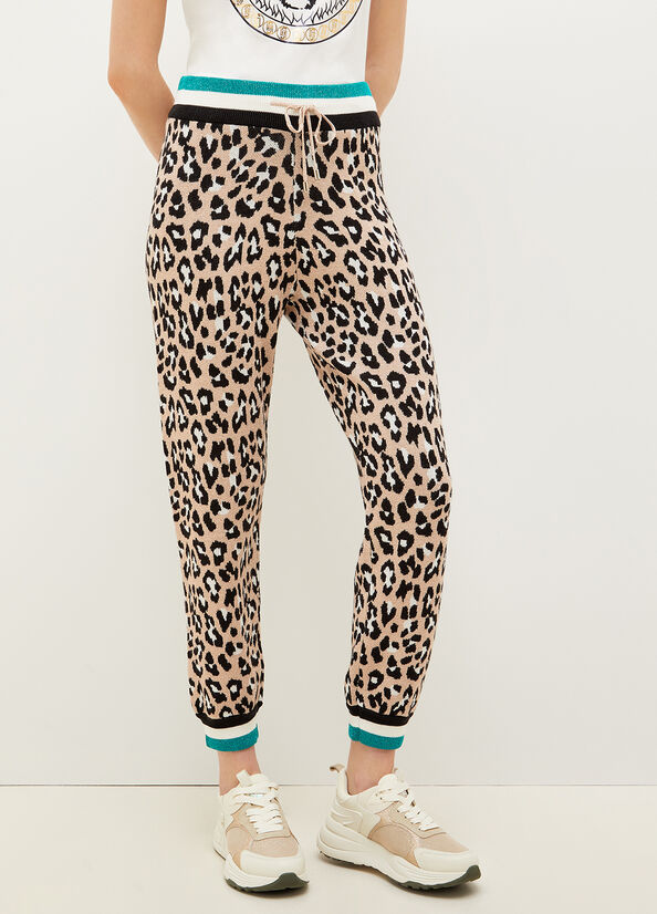 Liu Jo Animal-Print Jogging Broek Dames Bruin | CWU-301827