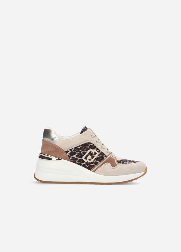 Liu Jo Animal Print Sneakers Dames Bruin | KOZ-274930