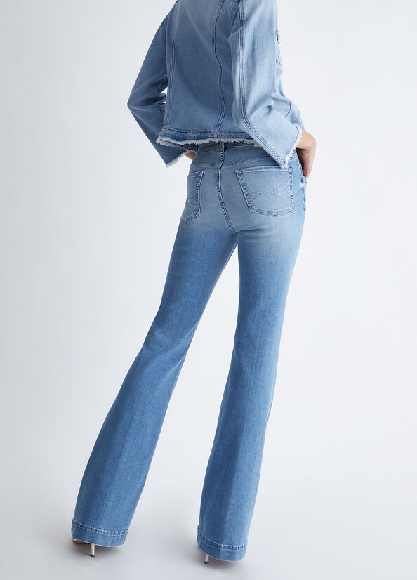 Liu Jo Authentic Denim Straight Jeans Dames Lichtblauw | EVL-132546