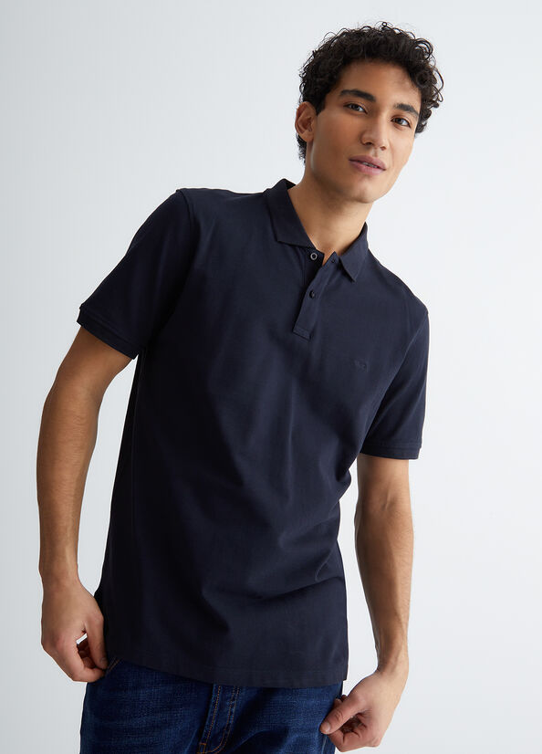 Liu Jo Blue Poloshirt Heren Donkerblauw | TAK-584701