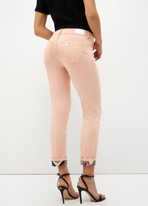 Liu Jo Bottom Up Satin Broek Dames Koraal | TWF-789412