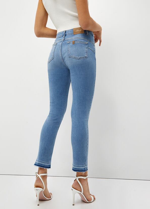 Liu Jo Bottom Up Skinny Jeans Dames Blauw | MGT-654082