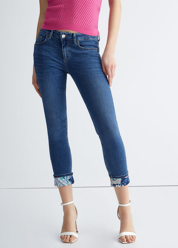 Liu Jo Bottom Up Skinny Jeans Dames Blauw | UBP-918306