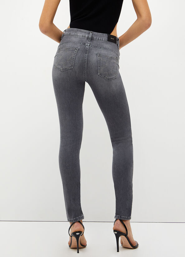 Liu Jo Bottom Up Skinny Jeans Dames Grijs | LUF-659103