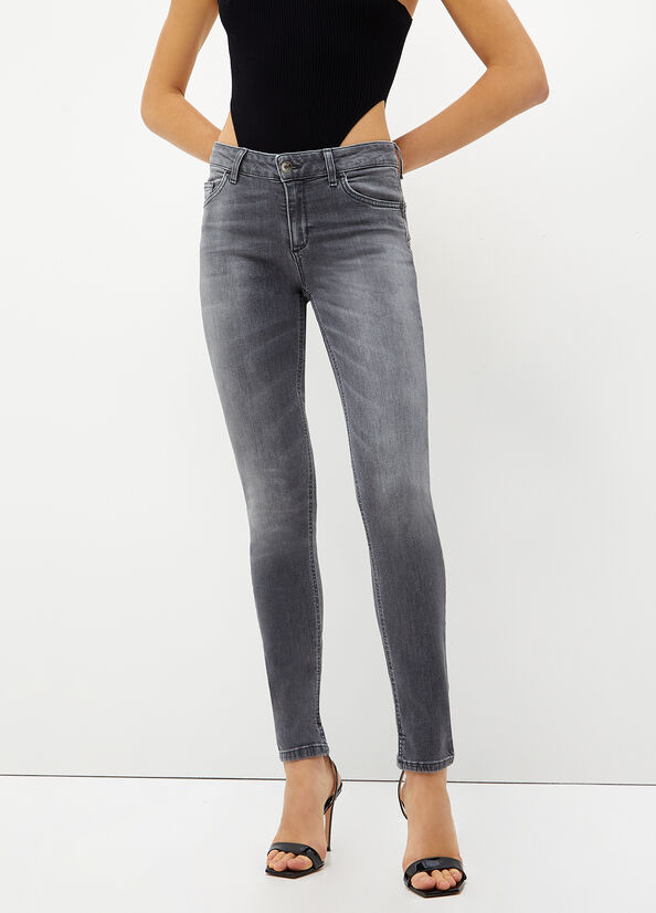 Liu Jo Bottom Up Skinny Jeans Dames Grijs | LUF-659103