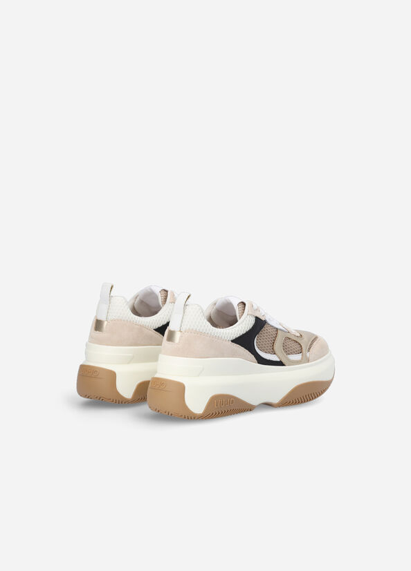 Liu Jo Chunky Leren Sneakers Dames Bruin | JHA-207495