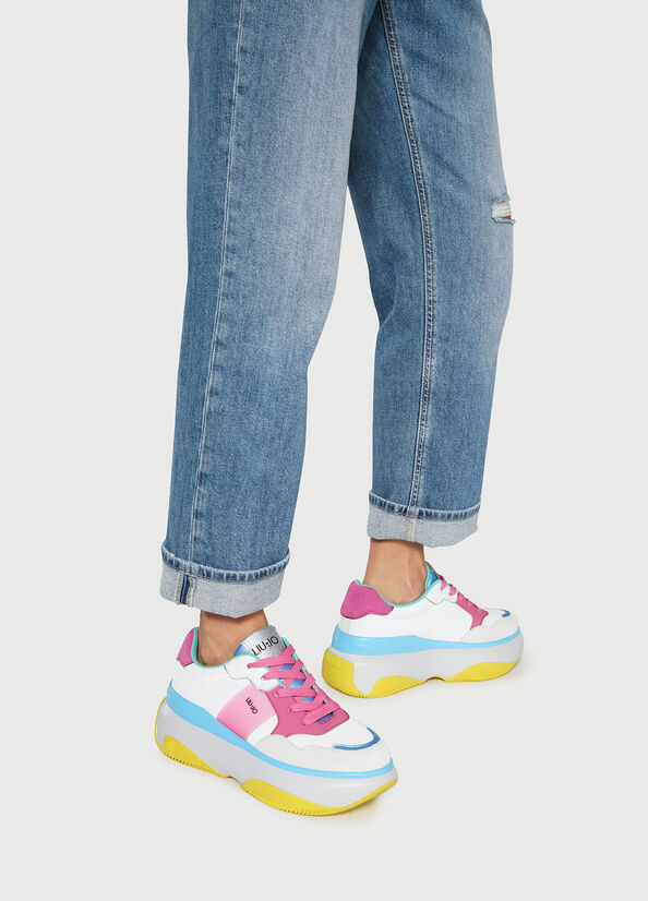 Liu Jo Chunky Multicoloured Sneakers Dames Roze | GKO-956801