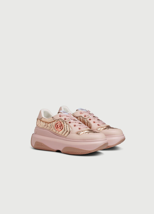 Liu Jo Chunky With Logo Sneakers Dames Roze | EGV-960831