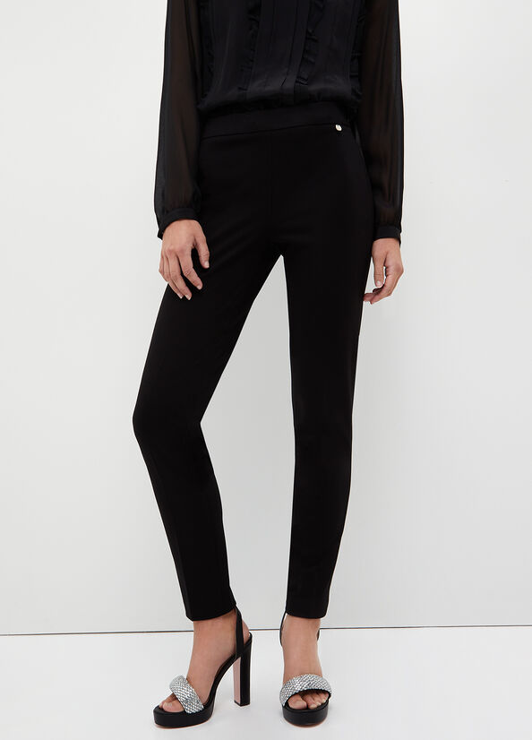 Liu Jo Cigarette Broek Dames Zwart | VAJ-784265