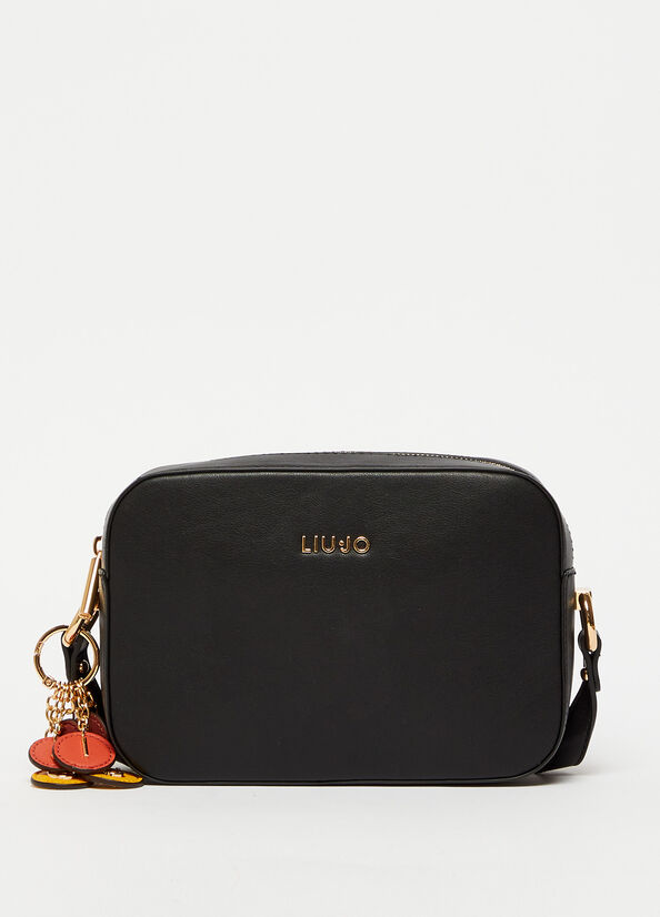 Liu Jo Crossbody With Charm Crossbodytassen Dames Zwart | HEJ-617328