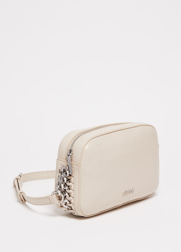 Liu Jo Crossbody With Logo Schoudertassen Dames Beige | QSR-935012