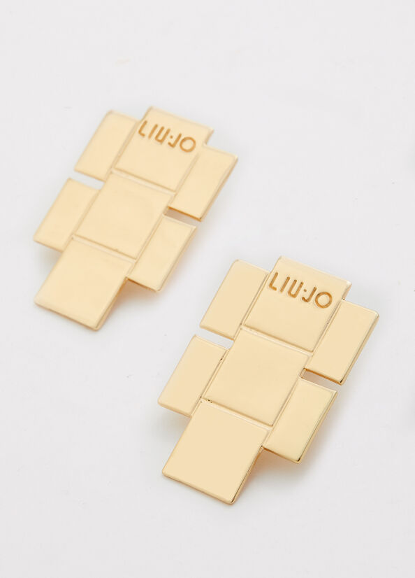 Liu Jo Earrings With Logo Sieraden Dames Goud | MYI-965873