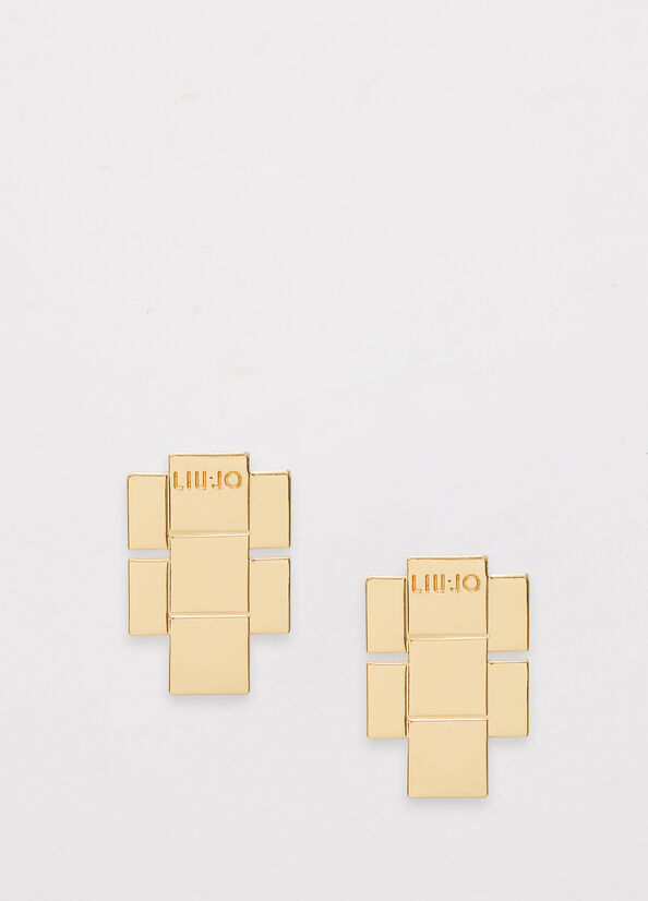 Liu Jo Earrings With Logo Sieraden Dames Goud | MYI-965873