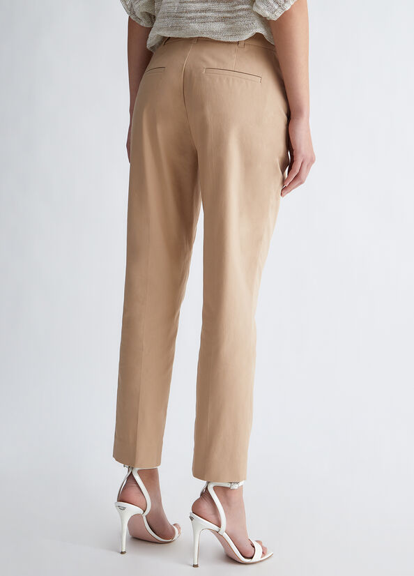 Liu Jo Eco-Friendly Cigarette Broek Dames Beige | SDC-492630