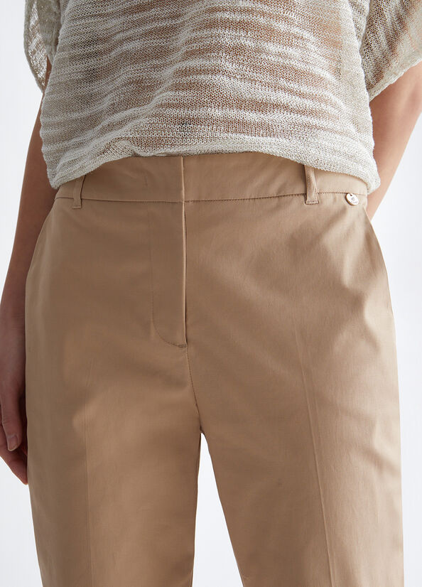 Liu Jo Eco-Friendly Cigarette Broek Dames Beige | SDC-492630