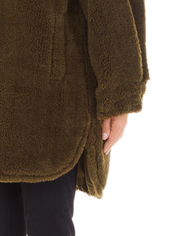 Liu Jo Eco-Friendly Faux Fur Jassen Dames Groen | FEB-106439