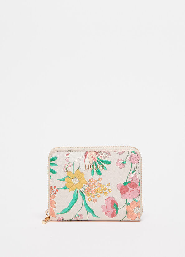 Liu Jo Eco-Friendly Floral Portefeuille Dames Bloemen | VYP-782954