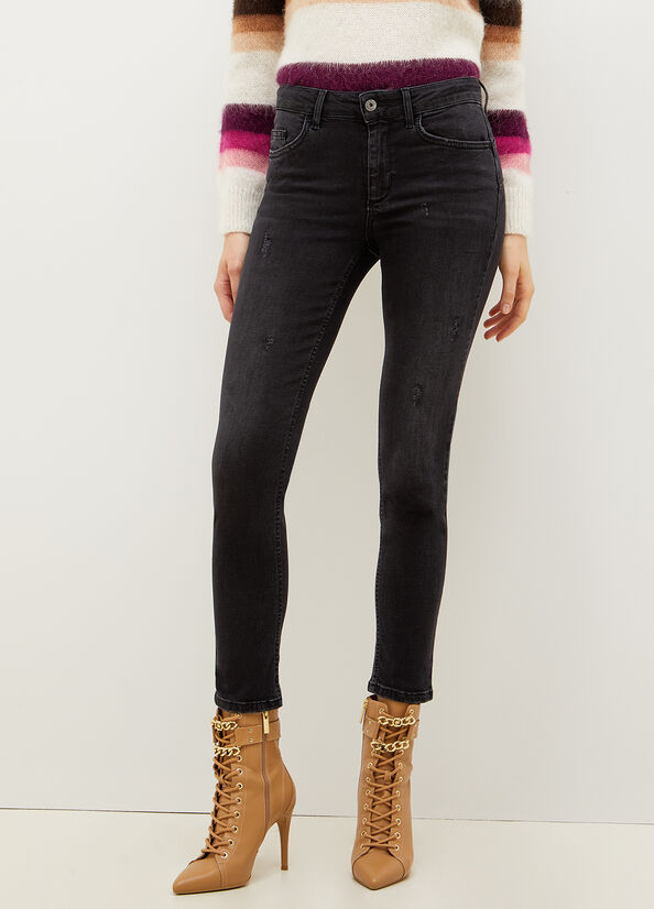 Liu Jo Eco-Friendly Skinny Jeans Dames Zwart | OJZ-604381