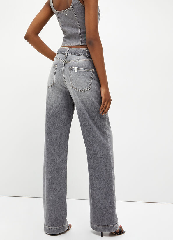 Liu Jo Eco-Friendly Straight Jeans Dames Grijs | SWR-938647