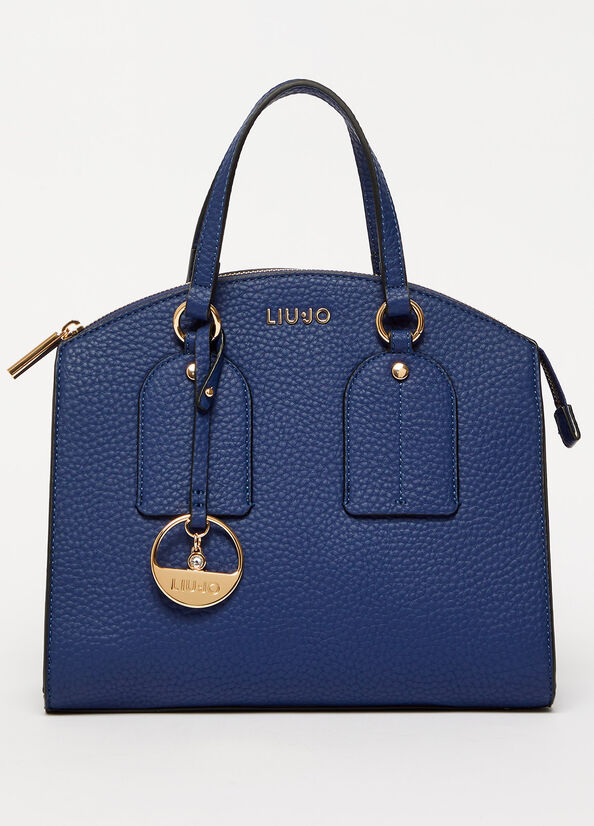 Liu Jo Eco-Friendly With Charm Handtas Dames Blauw | RQX-035189