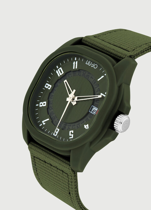 Liu Jo Eco-Sustainable Horloge Heren Groen | RAE-021754