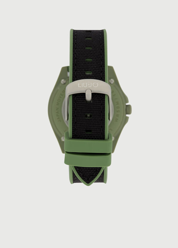 Liu Jo Eco-Sustainable Horloge Heren Zwart Groen | ECB-061782