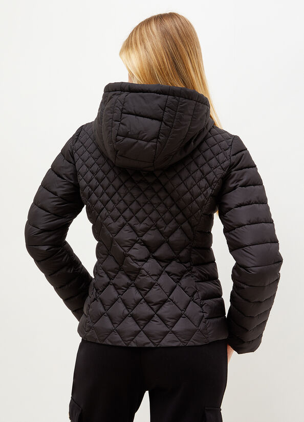 Liu Jo Gewatteerd Down With Hood Jassen Dames Zwart | LXZ-350942