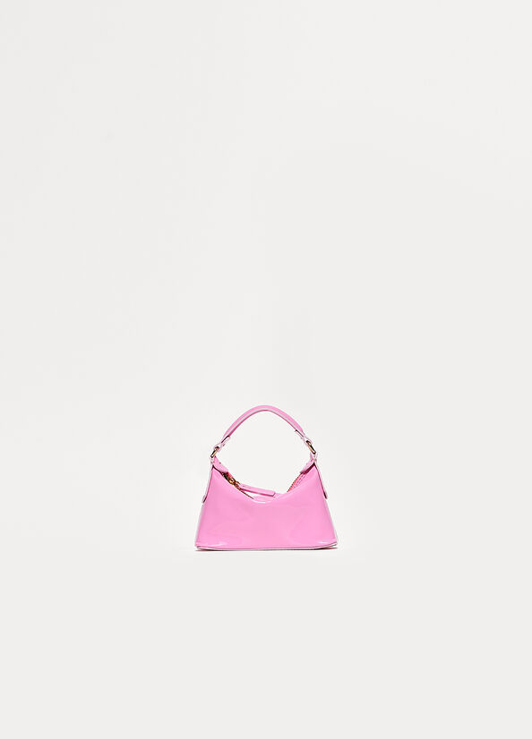 Liu Jo Lak Leren Micro Hobo Crossbodytassen Dames Roze | STE-218749