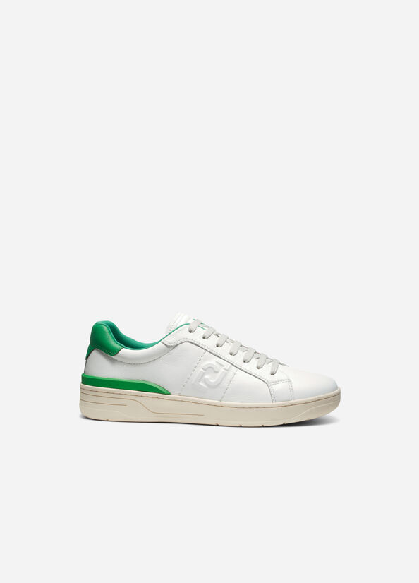 Liu Jo Leren And Suede Sneakers Heren Groen | JCK-459361