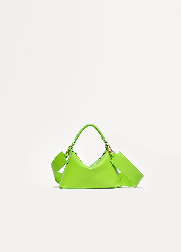 Liu Jo Leren Mini Hobo Crossbodytassen Dames Lichtgroen | AVX-123856