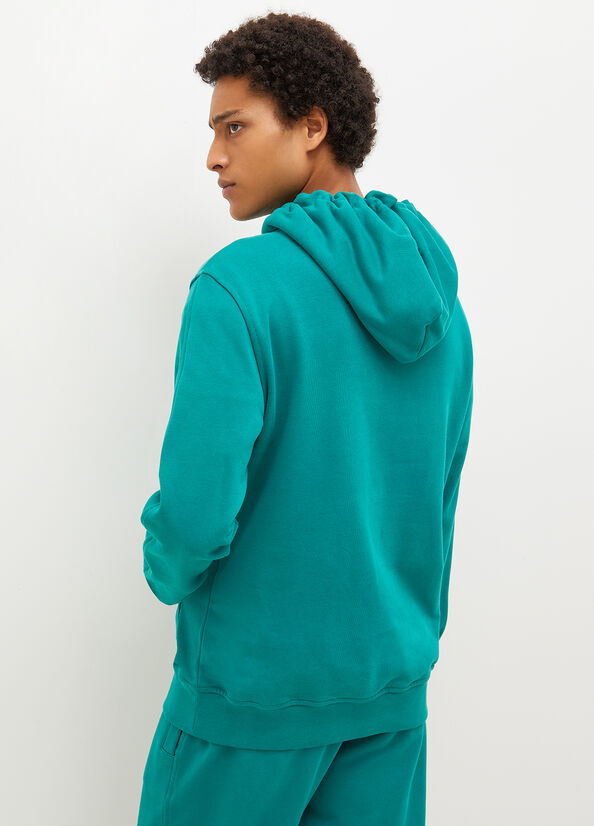 Liu Jo Logo Hoodie Truien Heren Groen | WHK-479518