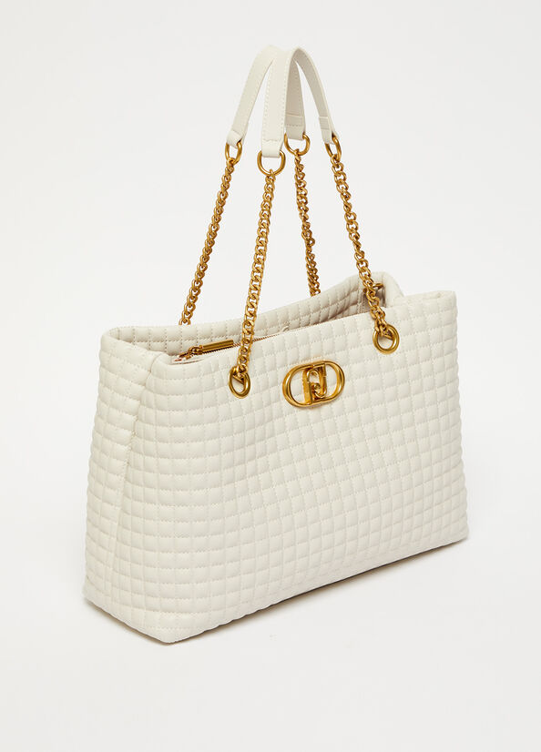 Liu Jo Matelassé Handtas Dames Beige | AQV-059864