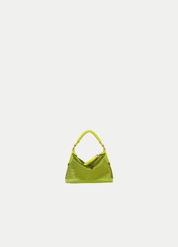 Liu Jo Micro Hobo With Gemstones Crossbodytassen Dames Lichtgroen | FKP-531940