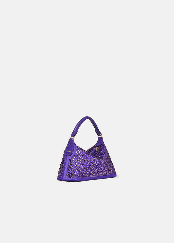 Liu Jo Mini Hobo With Gemstones Crossbodytassen Dames Paars | QSA-065413