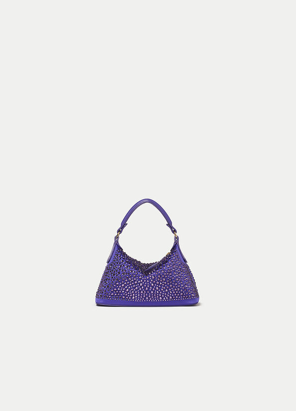 Liu Jo Mini Hobo With Gemstones Crossbodytassen Dames Paars | QSA-065413