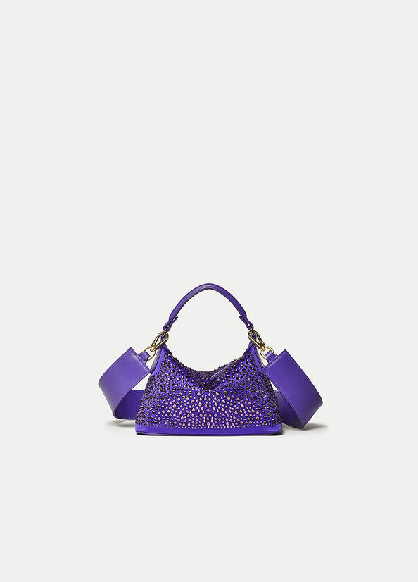 Liu Jo Mini Hobo With Gemstones Crossbodytassen Dames Paars | QSA-065413