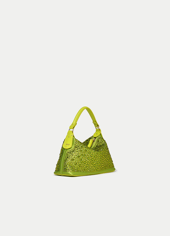 Liu Jo Mini Hobo With Gemstones Crossbodytassen Dames Lichtgroen | VKN-872460