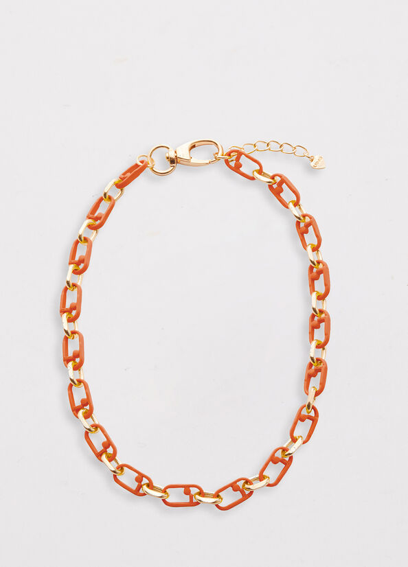 Liu Jo Monogram Necklace Sieraden Dames Oranje | DOT-897354