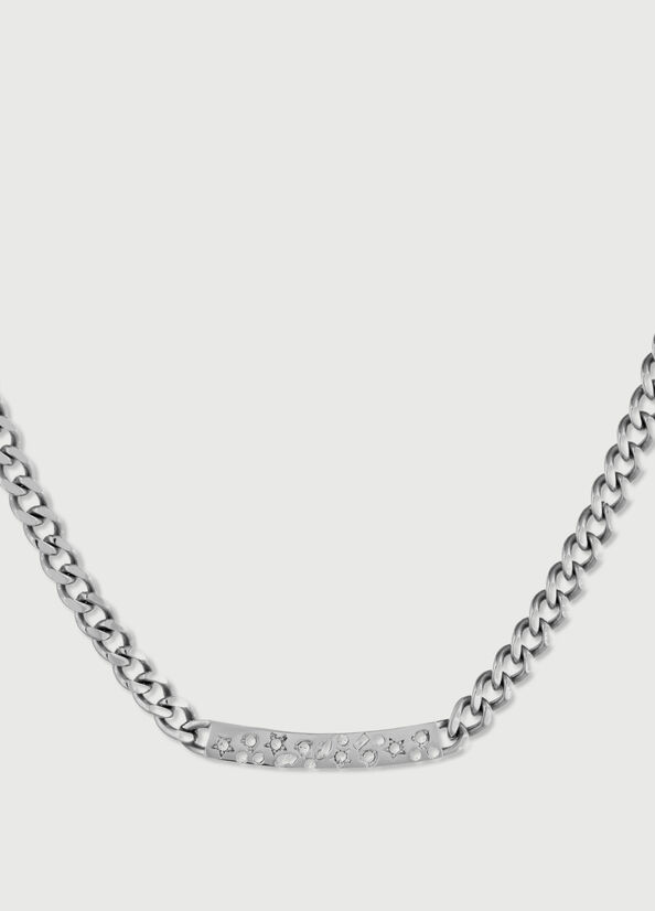 Liu Jo Necklace With Diamantés Sieraden Dames Zilver | NVE-316940