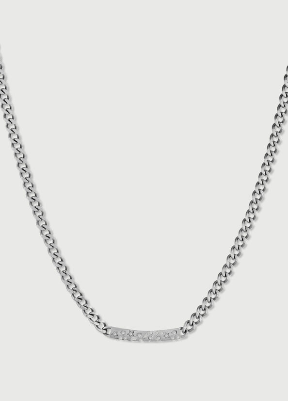 Liu Jo Necklace With Diamantés Sieraden Dames Zilver | NVE-316940