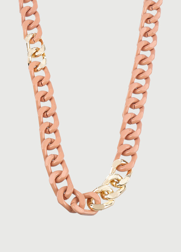 Liu Jo Necklace With Enameled Chains Sieraden Dames Roze | SUN-231980