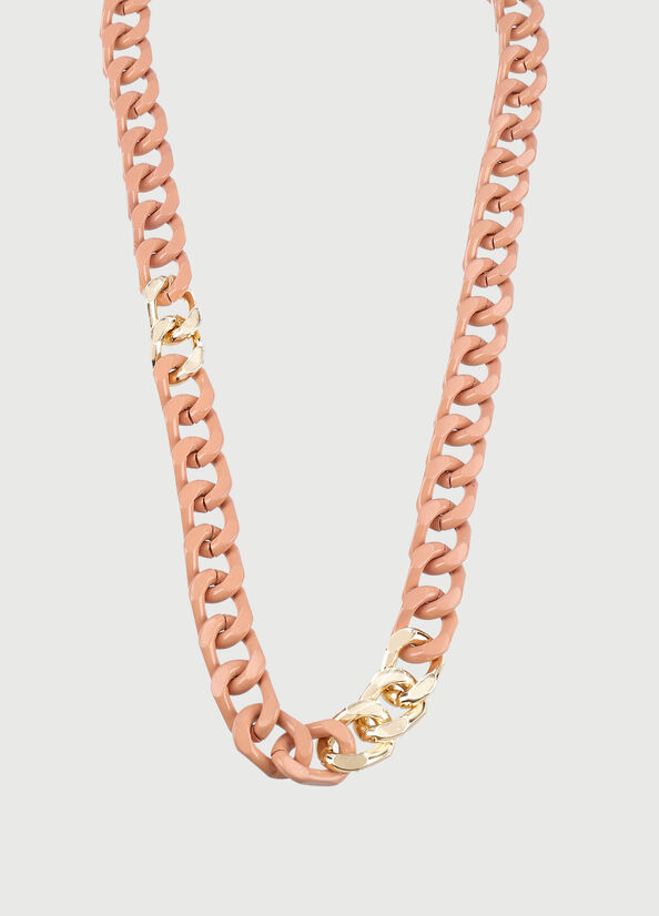 Liu Jo Necklace With Enameled Chains Sieraden Dames Roze | SUN-231980