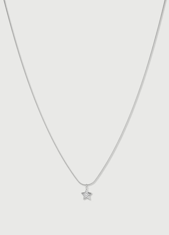 Liu Jo Necklace With Star Sieraden Dames Zilver | CWI-405317