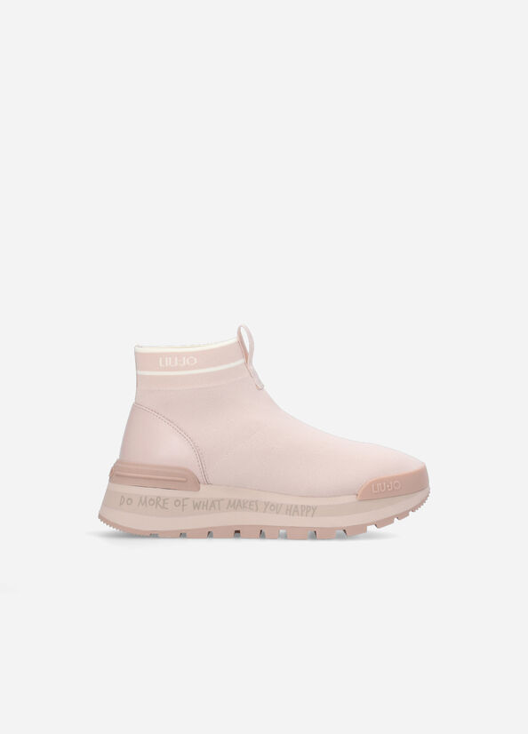 Liu Jo Perforated Sock Sneakers Dames Roze | XLF-431680