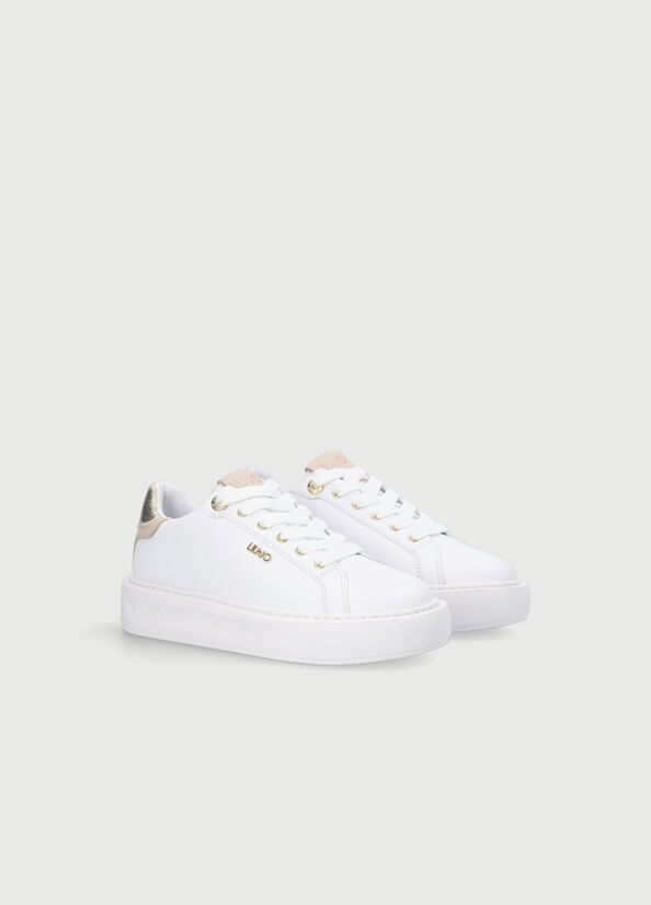 Liu Jo Platform Sneakers Dames Wit | MPS-783926