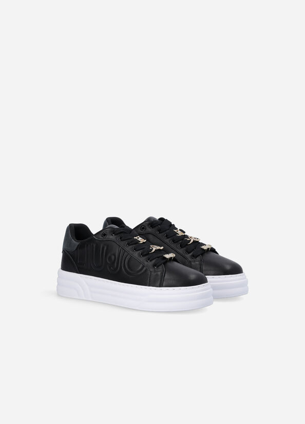 Liu Jo Platform With Jewel Details Sneakers Dames Zwart | JYS-293548